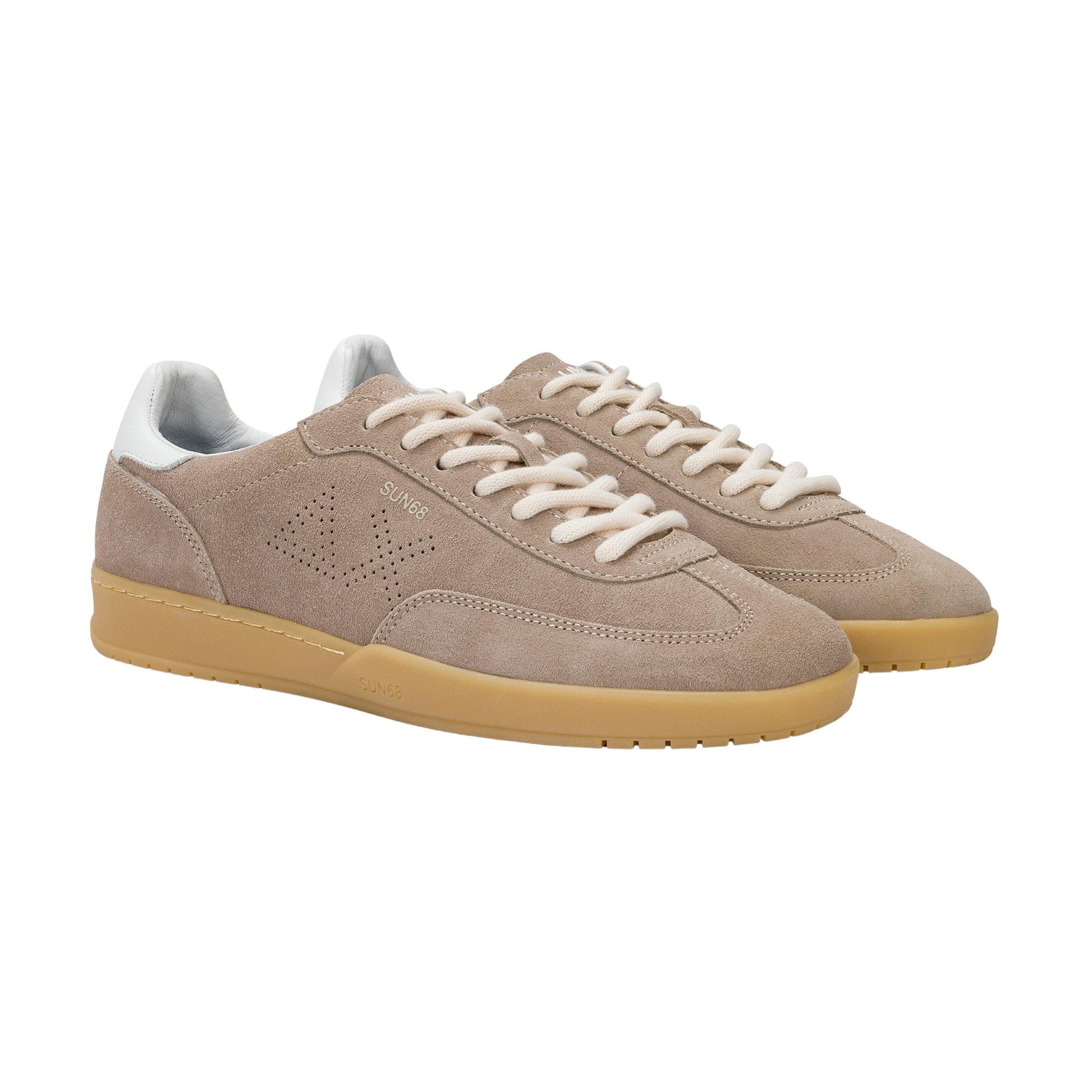 Sun68 California Z36142-98 sneaker uomo in camoscio grigio stone 