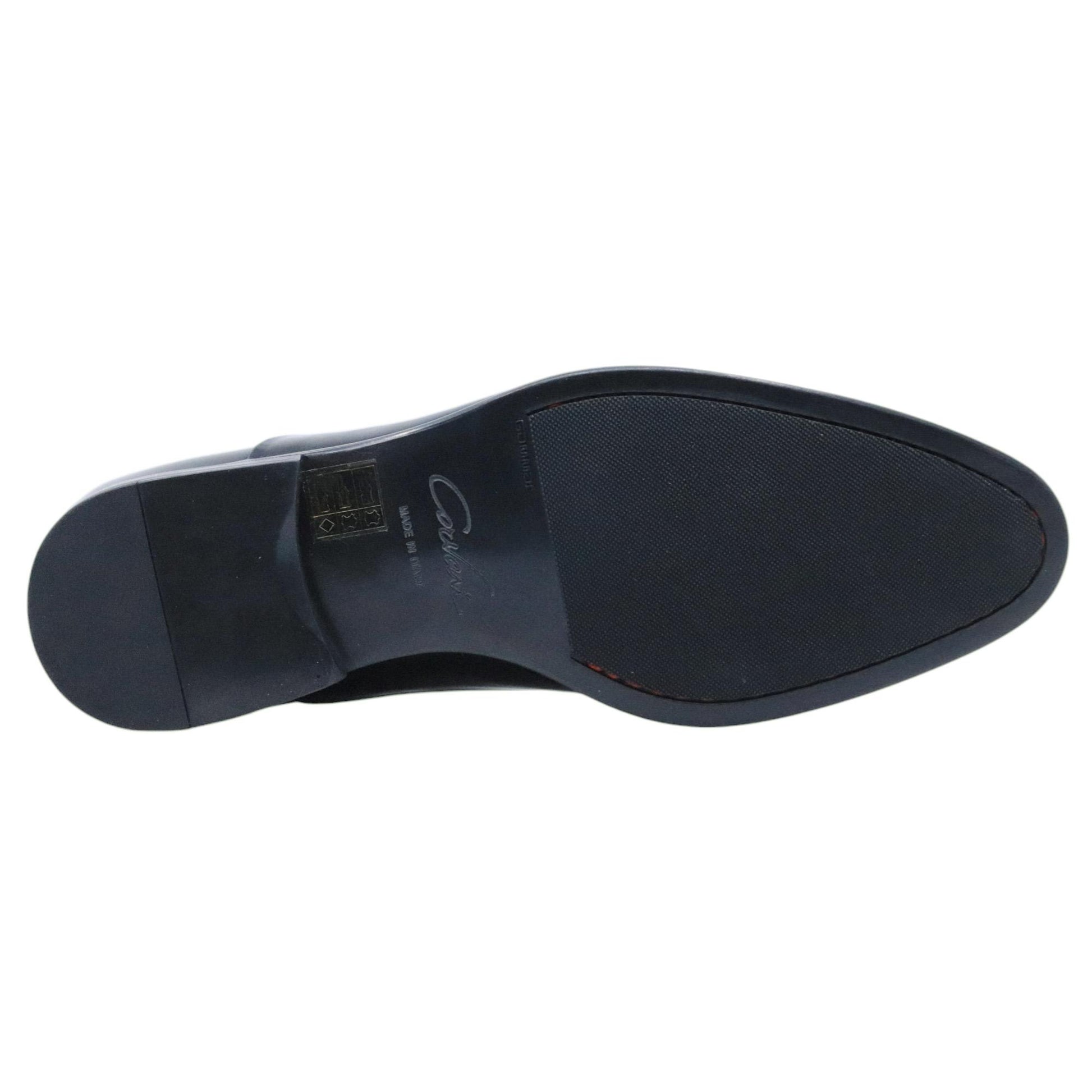Scarpa Oxford uomo Corvari in pelle spazzolata nera 