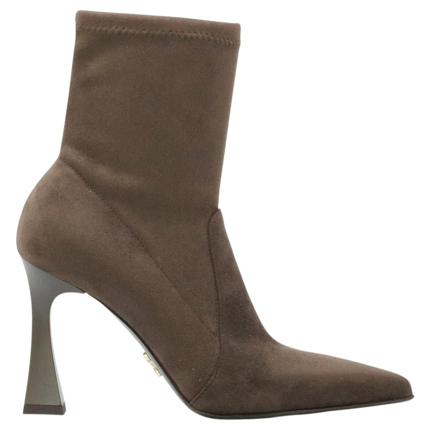 Sergio Levantesi Melita56 tronchetto donna in camoscio marrone e ecopelle 