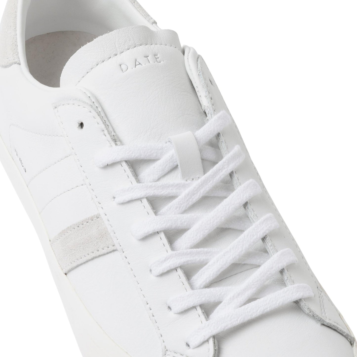 D.A.T.E. Hill Low Calf HL-CA-WH sneaker uomo in pelle bianca 