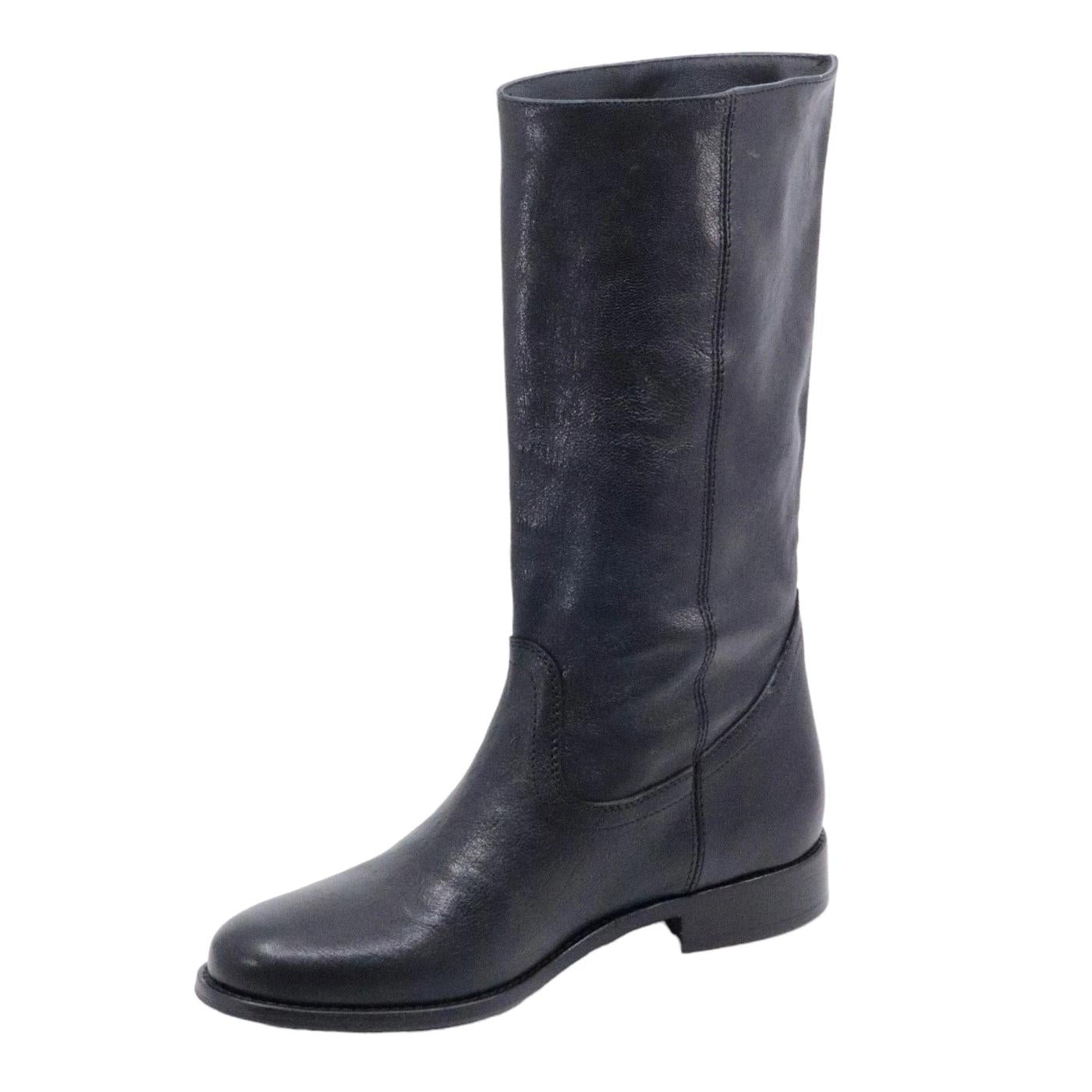 Stivaletto donna Curiositè 1707 in morbida pelle in colore nero 