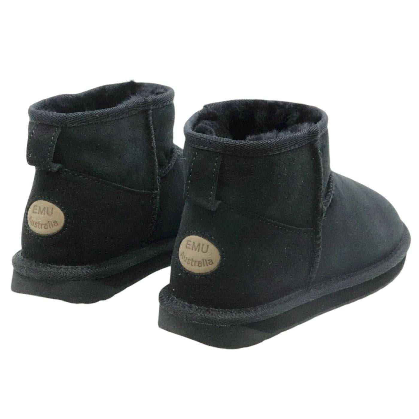 EMU Australia Stinger Micro stivaletti da donna in montone nero 