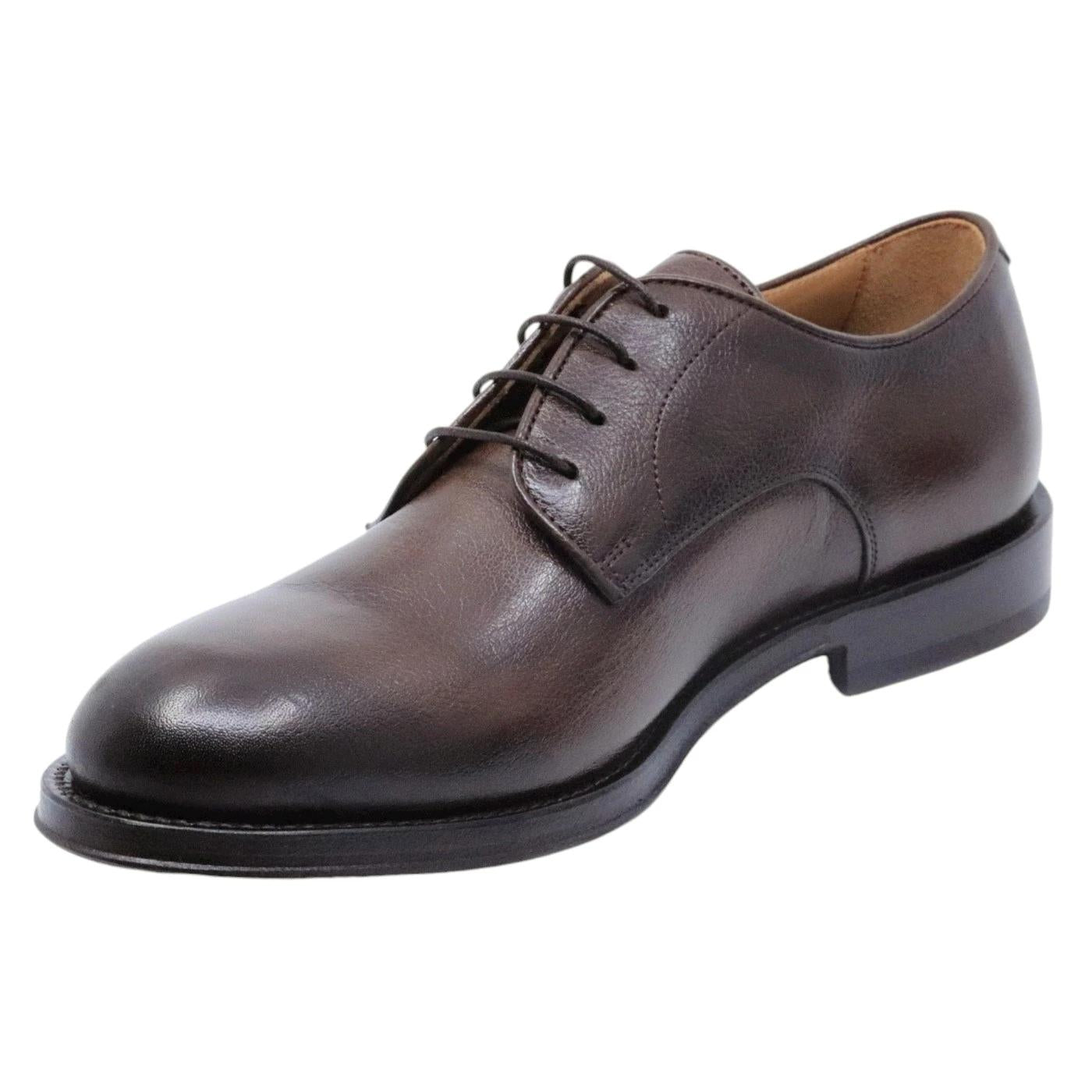 Scarpa Derby uomo Corvari 1821 in pelle marrone 