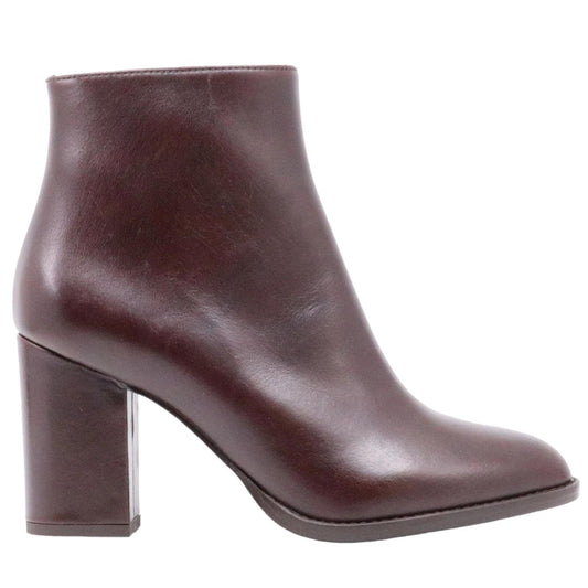 Tronchetto donna Anna F in elegante pelle di colore testa di moro 