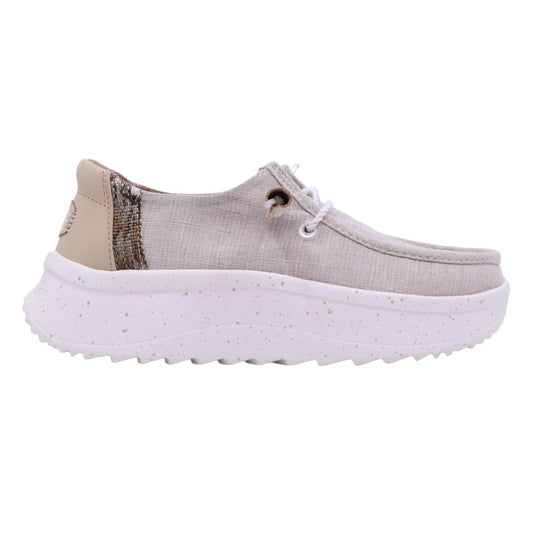 Hey Dude Wendy Peak Woven sneaker donna in grigio chiaro 