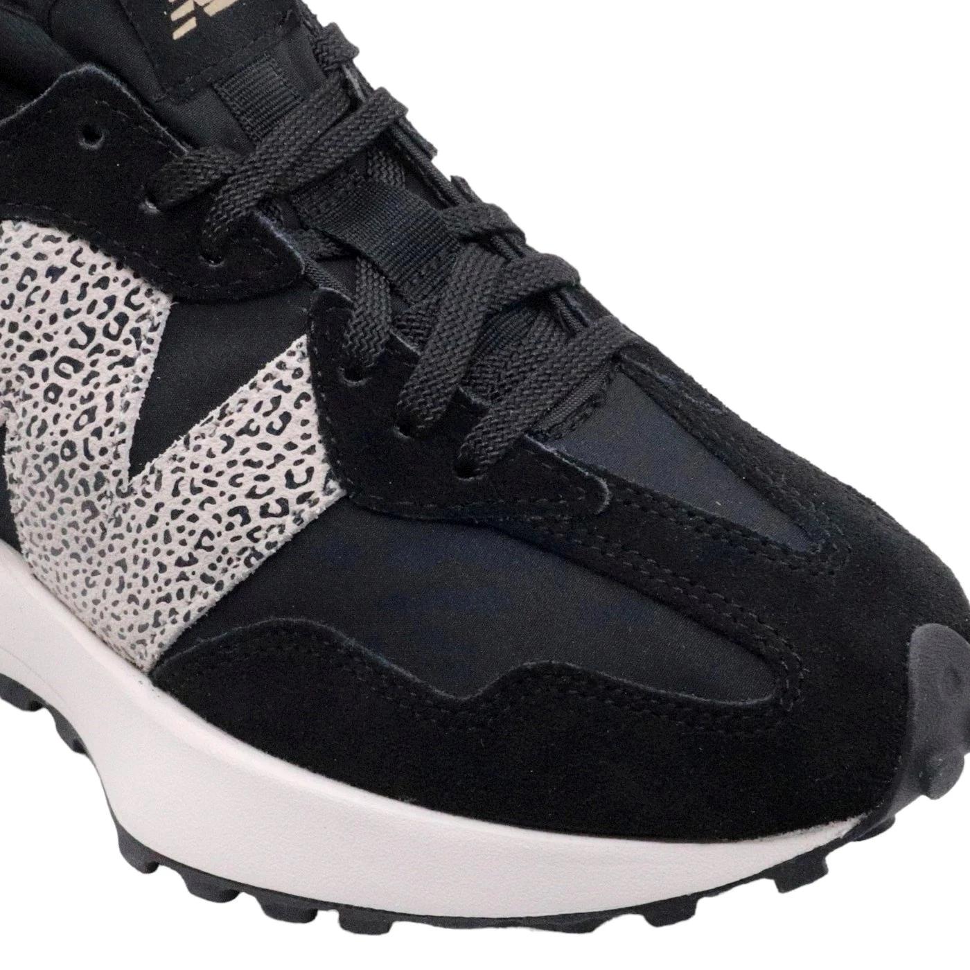 New Balance WS327PH sneaker donna in suede e mesh nero 