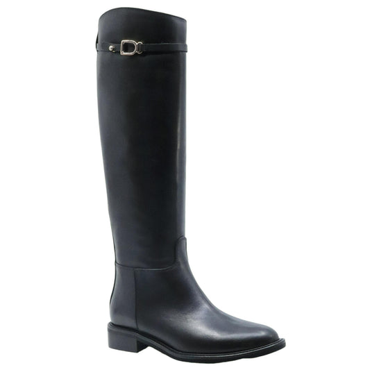 The Seller MW549 stivale donna in pelle nera 