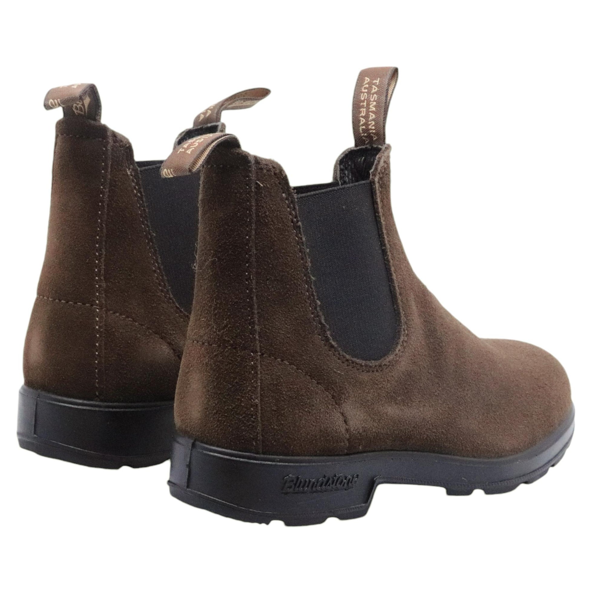 Blundstone 2410 chelsea boot in camoscio cerato marrone 