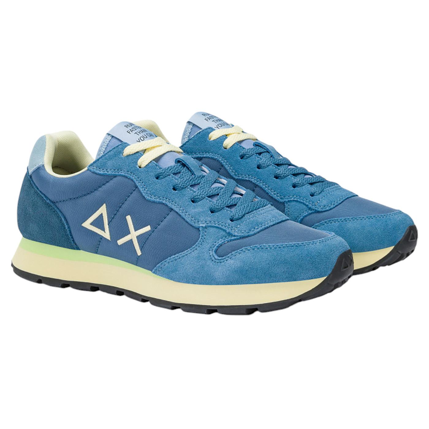 Sneaker uomo Sun68 Tom Multicolor Z35108 in tessuto azzurro avio 