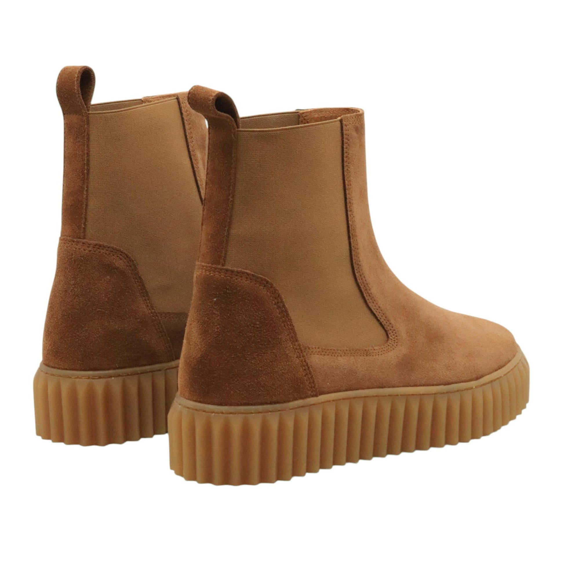 Voile Blanche Beth stivaletto donna in suede marrone chiaro 