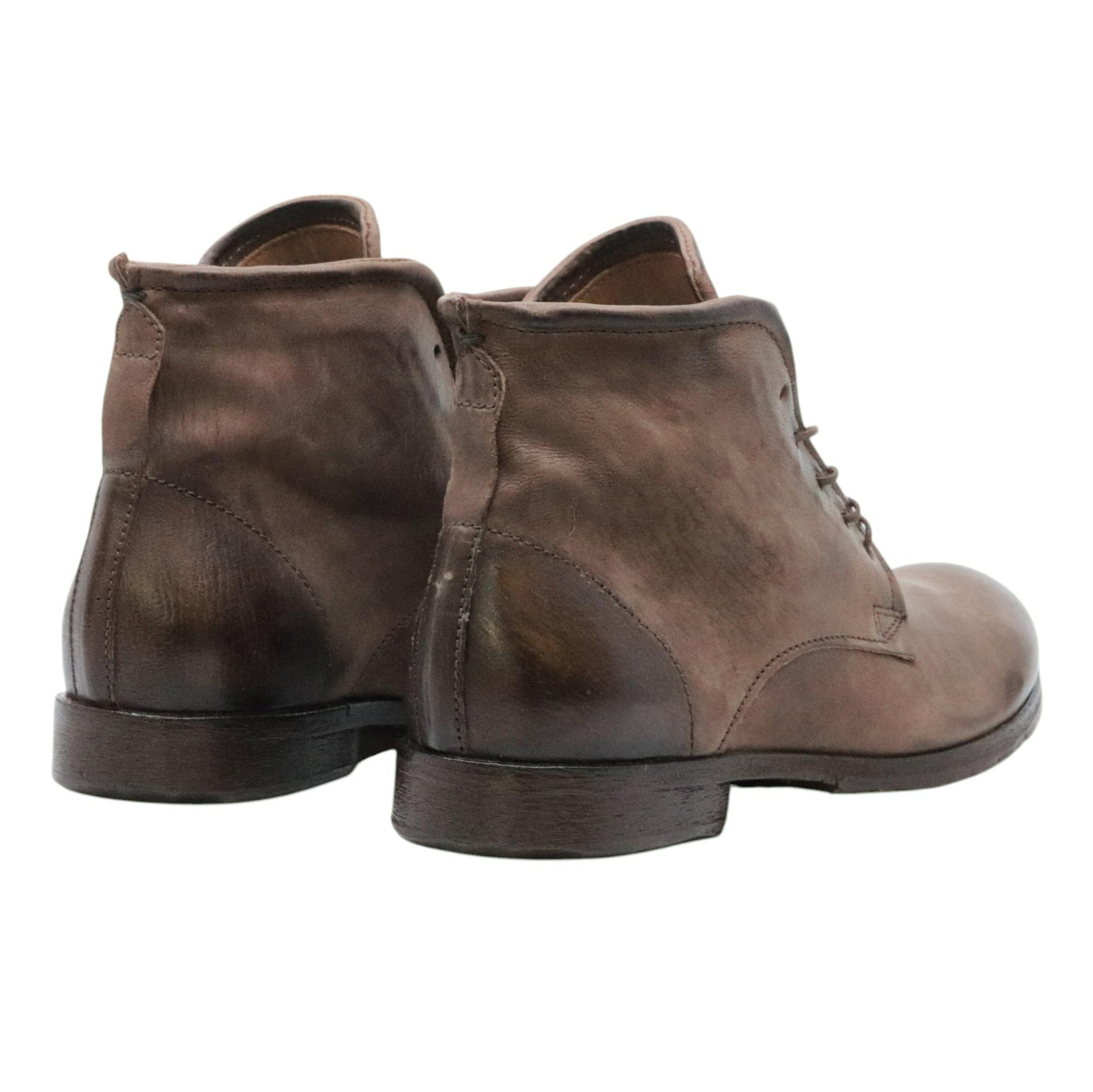 Stivaletto uomo A.S. 98 401201 in pelle marrone martellata 
