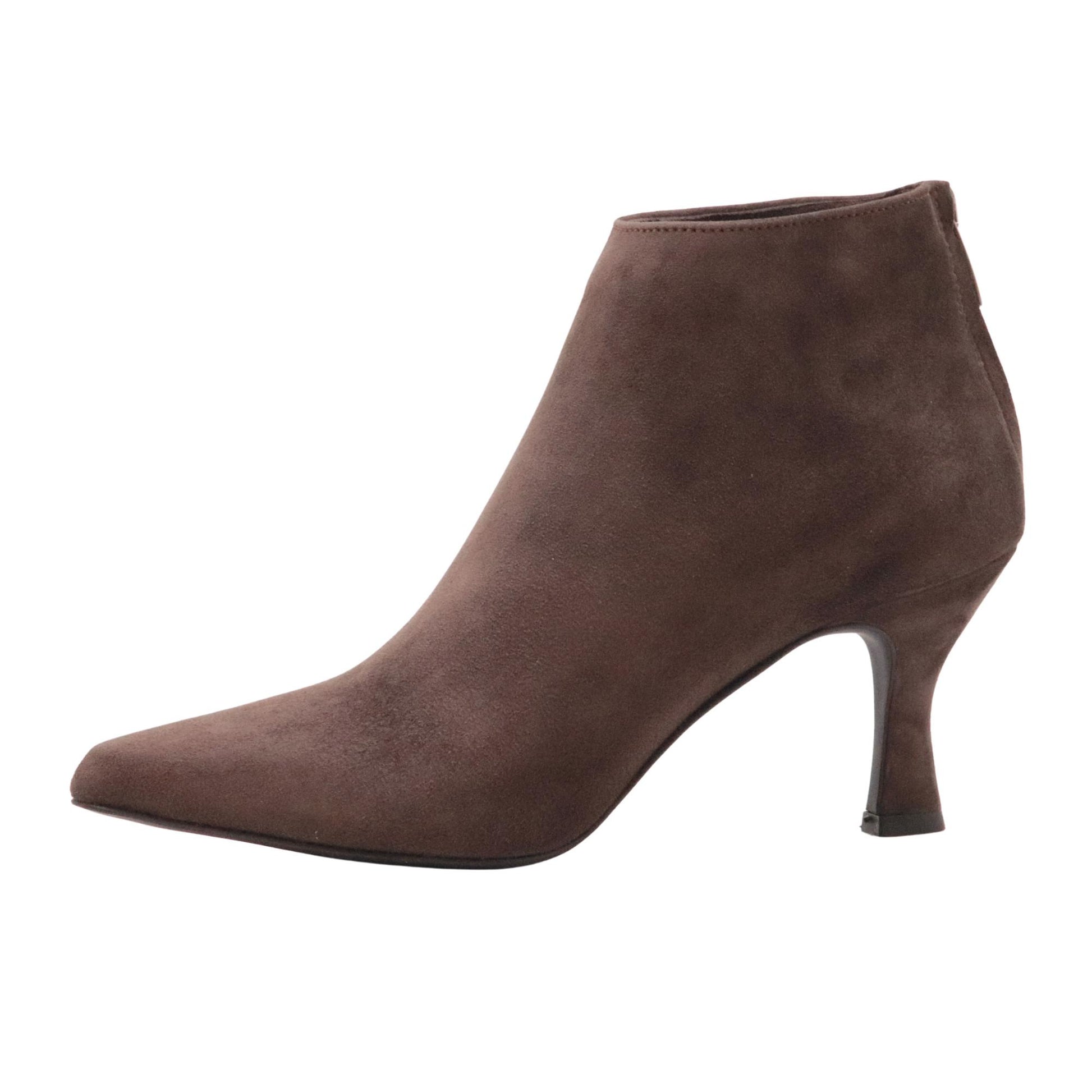 Ranyé 130 tronchetto donna camoscio marrone testa di moro 