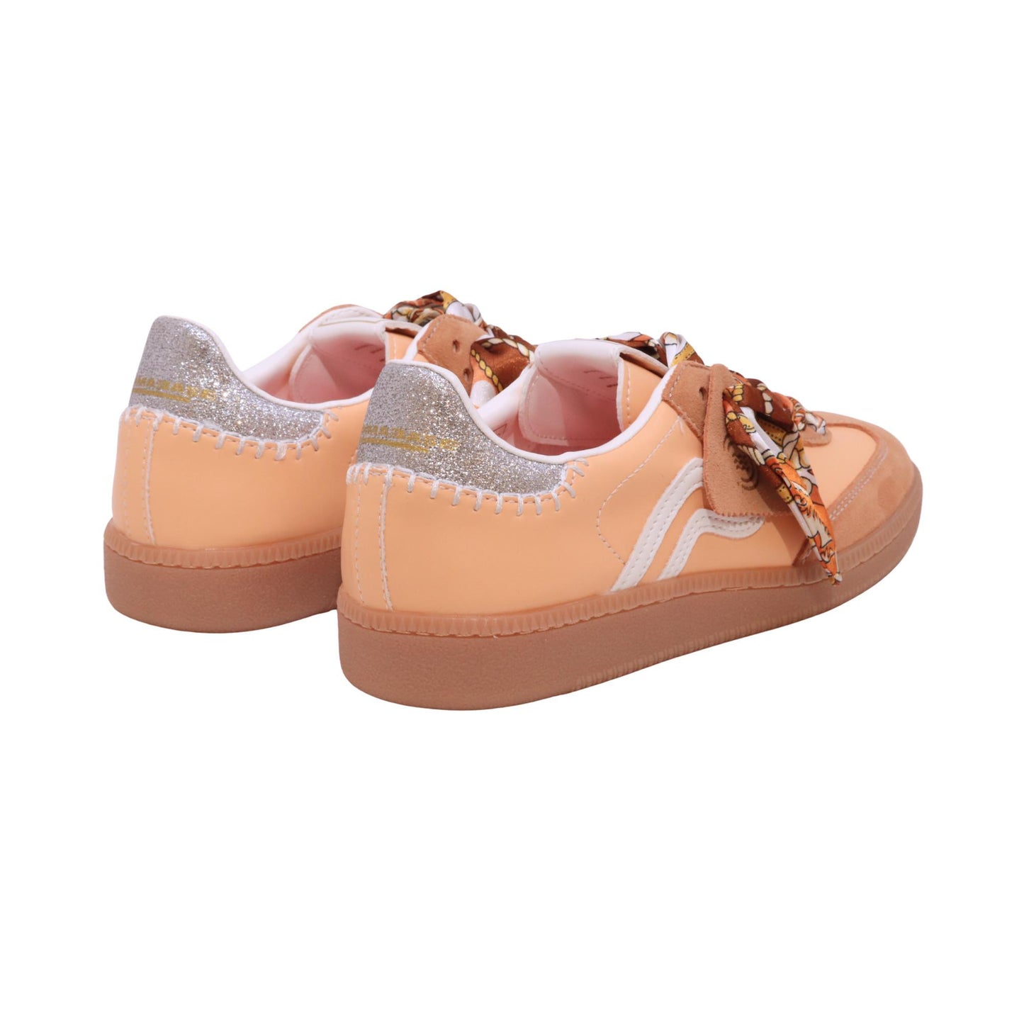 Primabase Polo 51505-029 sneaker donna in camoscio e pelle aragosta bianco 