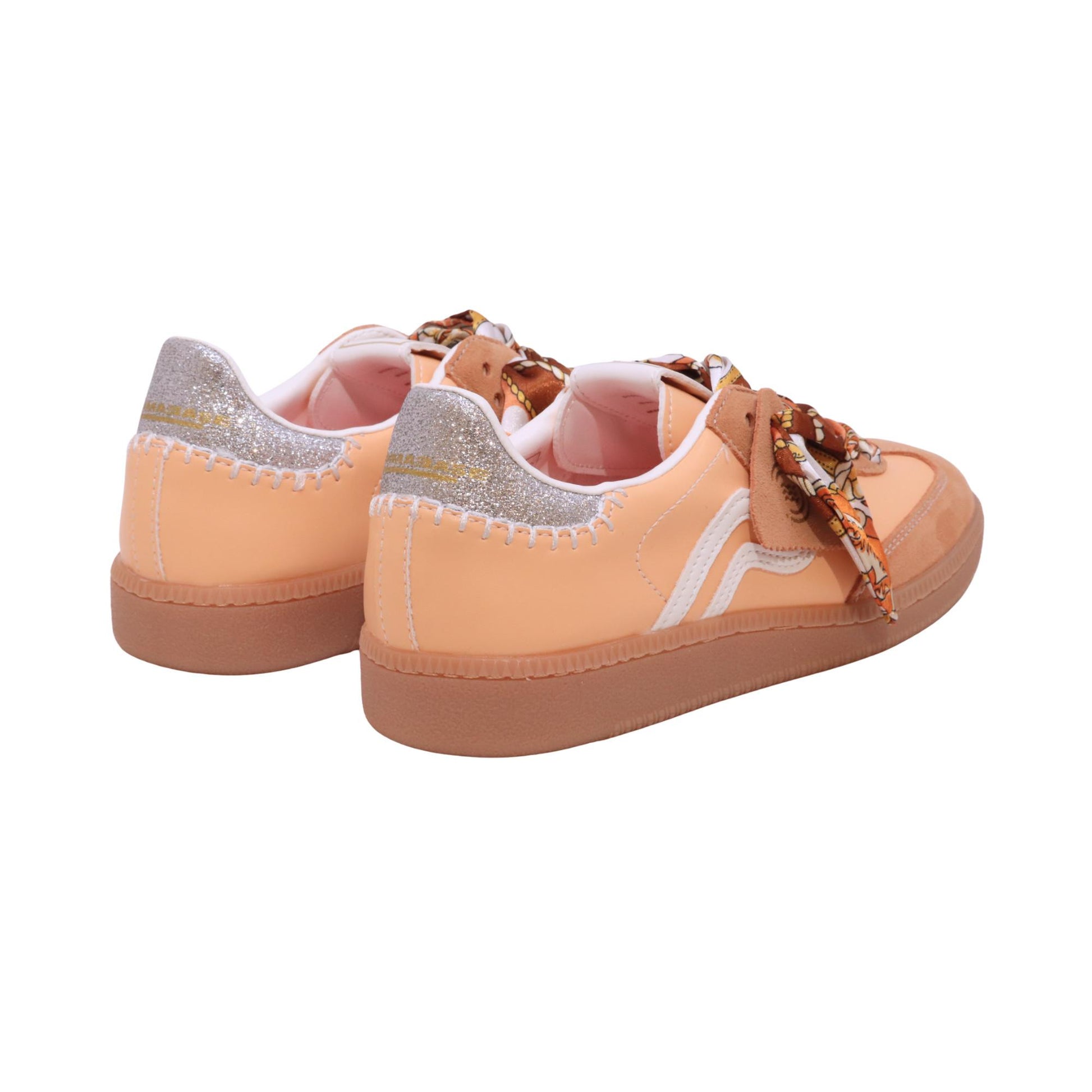 Primabase Polo 51505-029 sneaker donna in camoscio e pelle aragosta bianco 