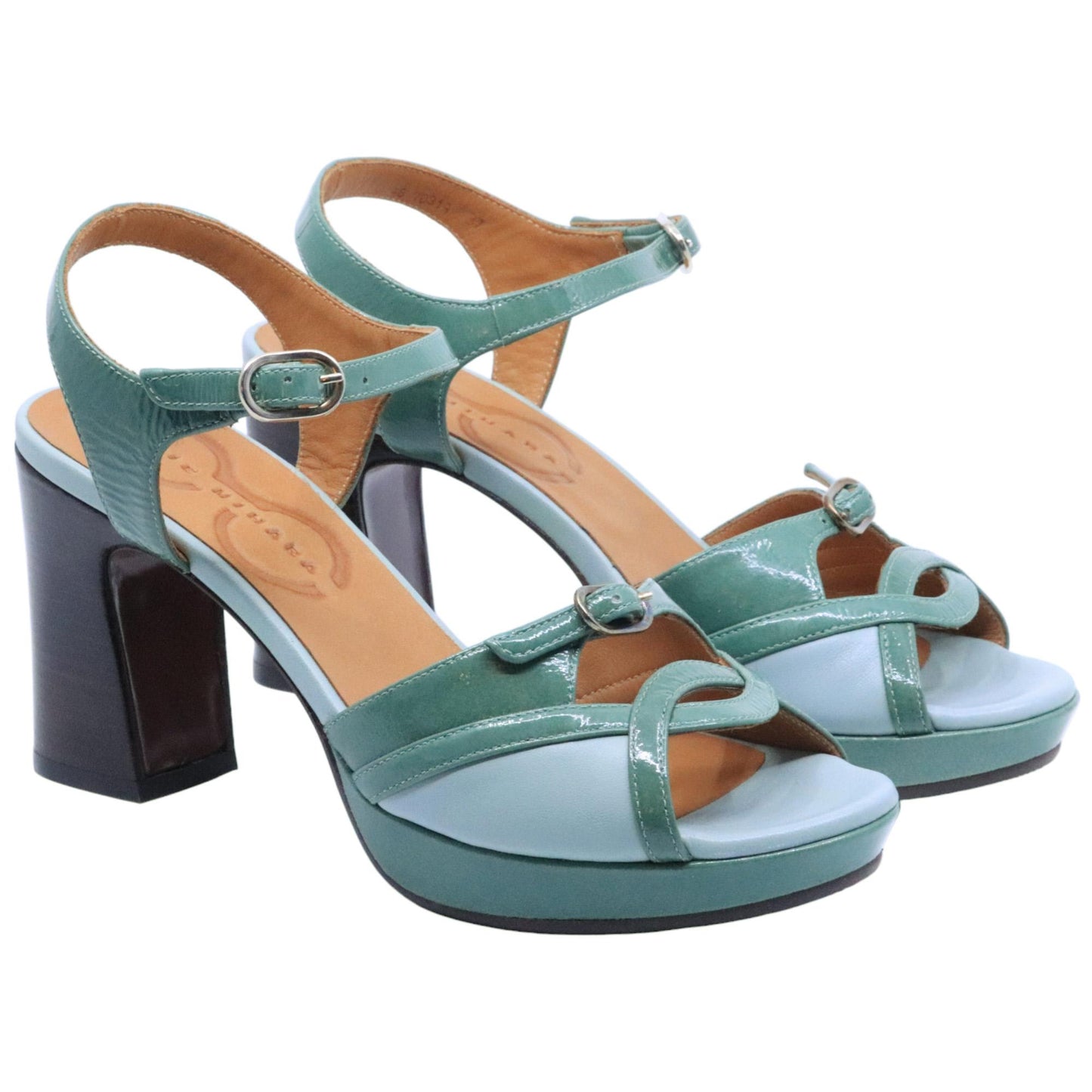 Chie Mihara Kaelo sandalo donna in pelle verde 