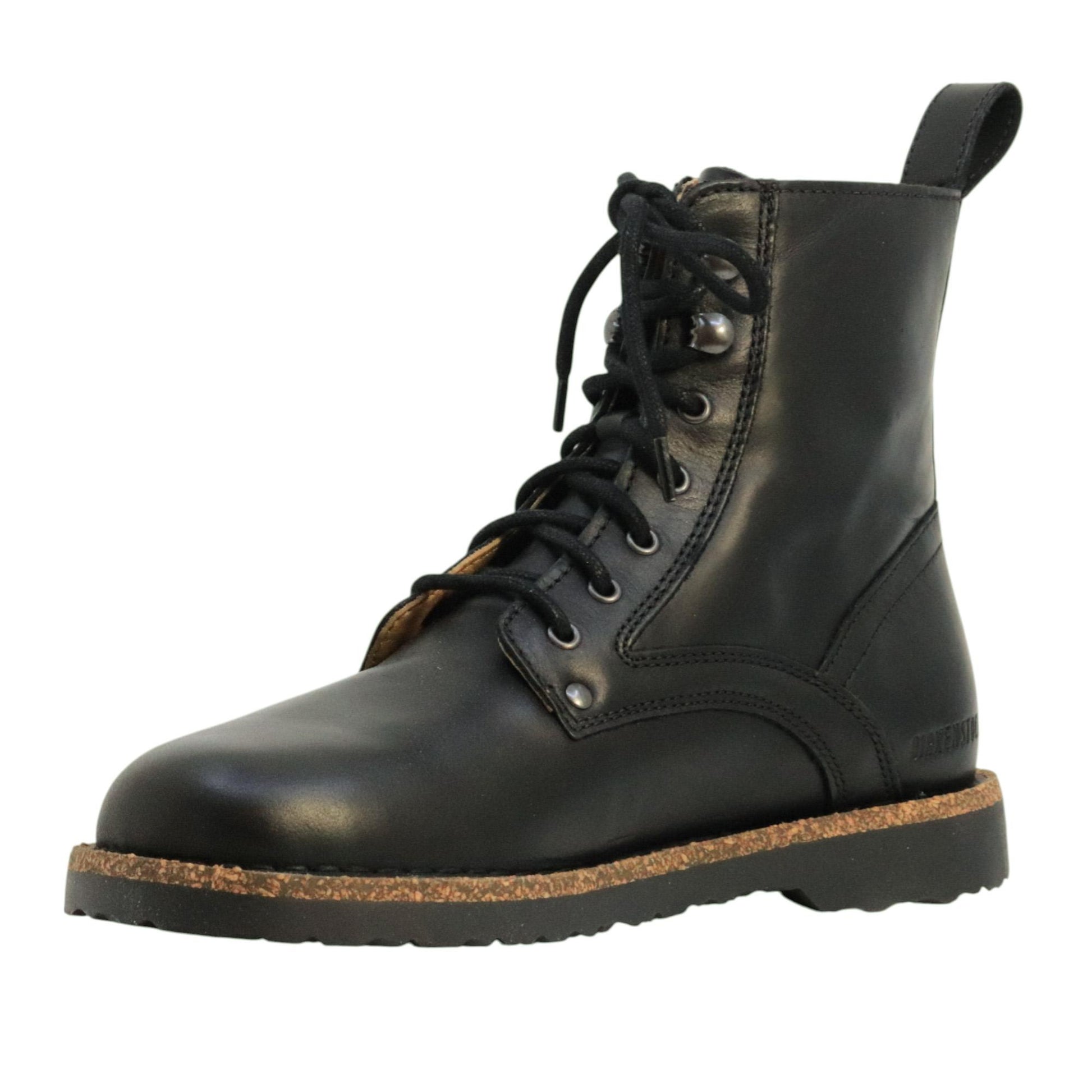 Birkenstock Bryson stivaletto uomo stringato in pelle nera 