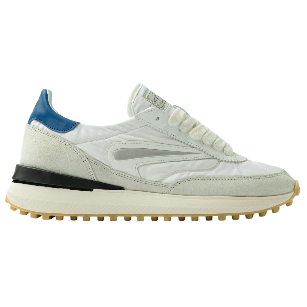 DATE Athleta Nylon White Bluette AT NY WE sneaker uomo in nylon bianco 