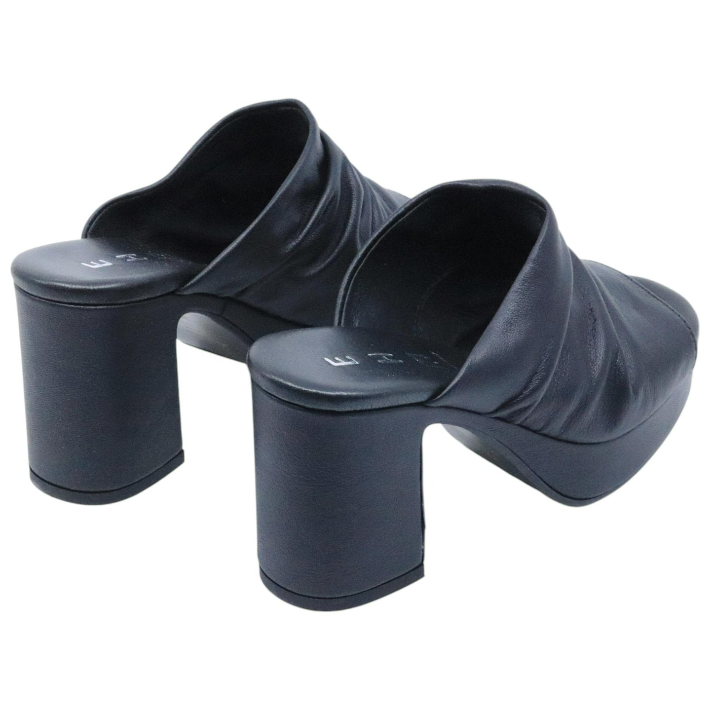 Sandalo con tacco Ehm Randy in pelle nera 