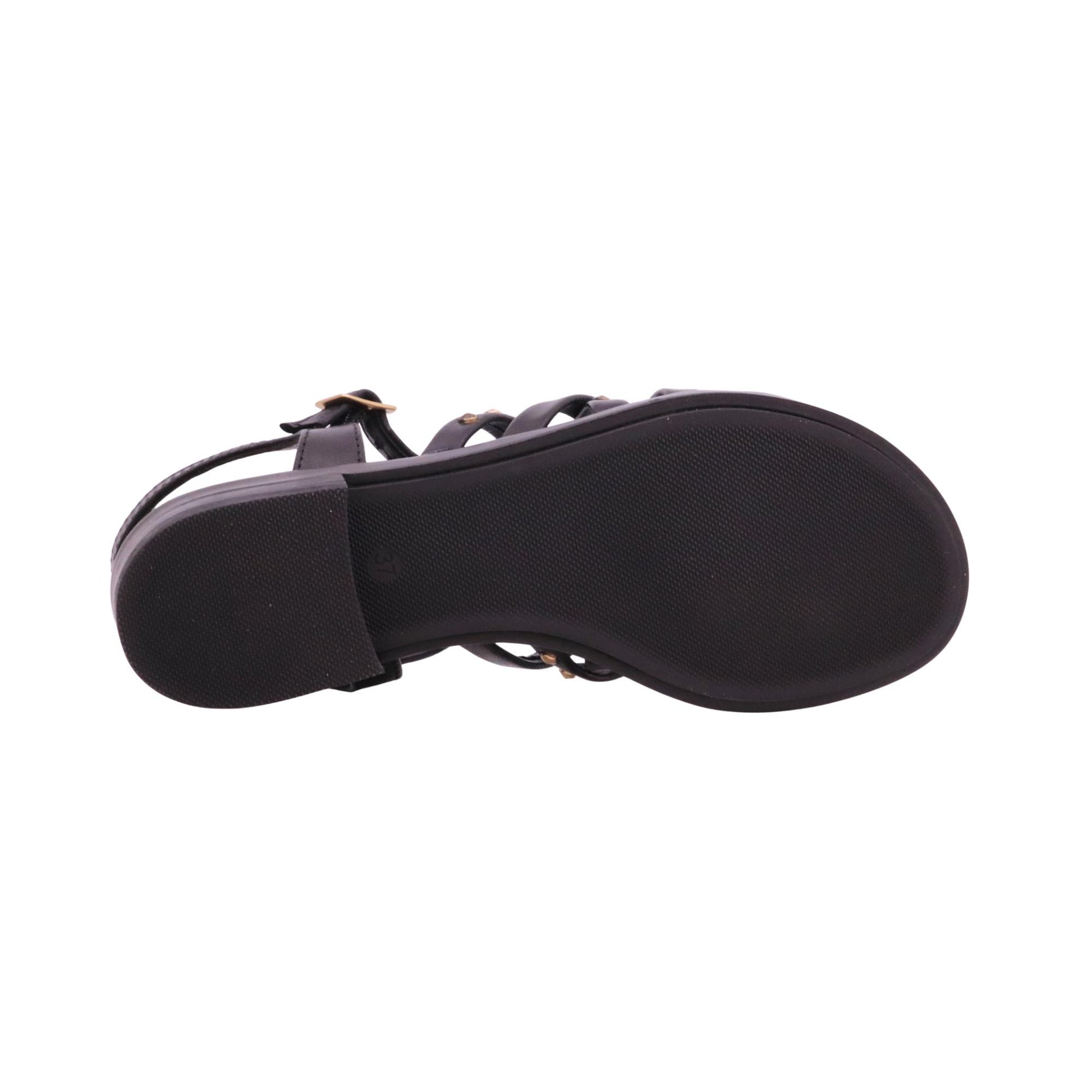 Mjus Orlana N17011 sandalo donna in pelle nera con borchie casual estivo 