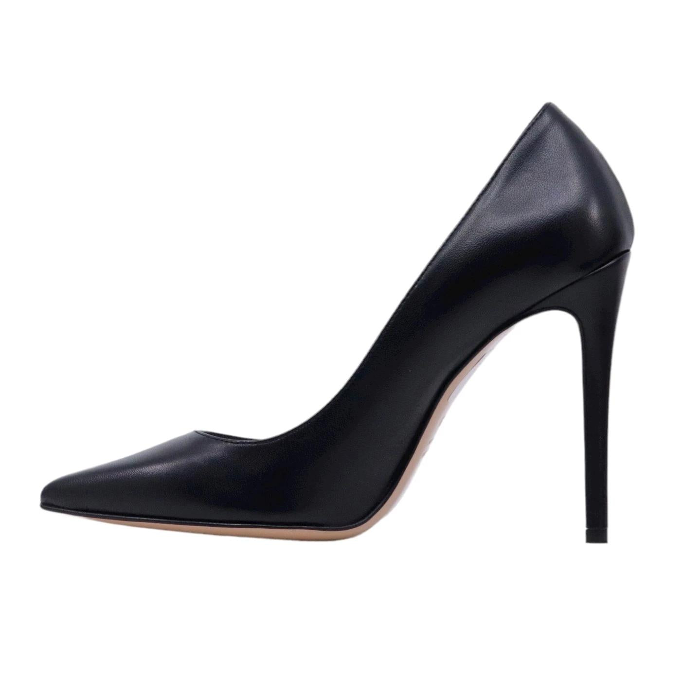 Décolleté donna Anna F 1394 in elegante pelle di colore nero 