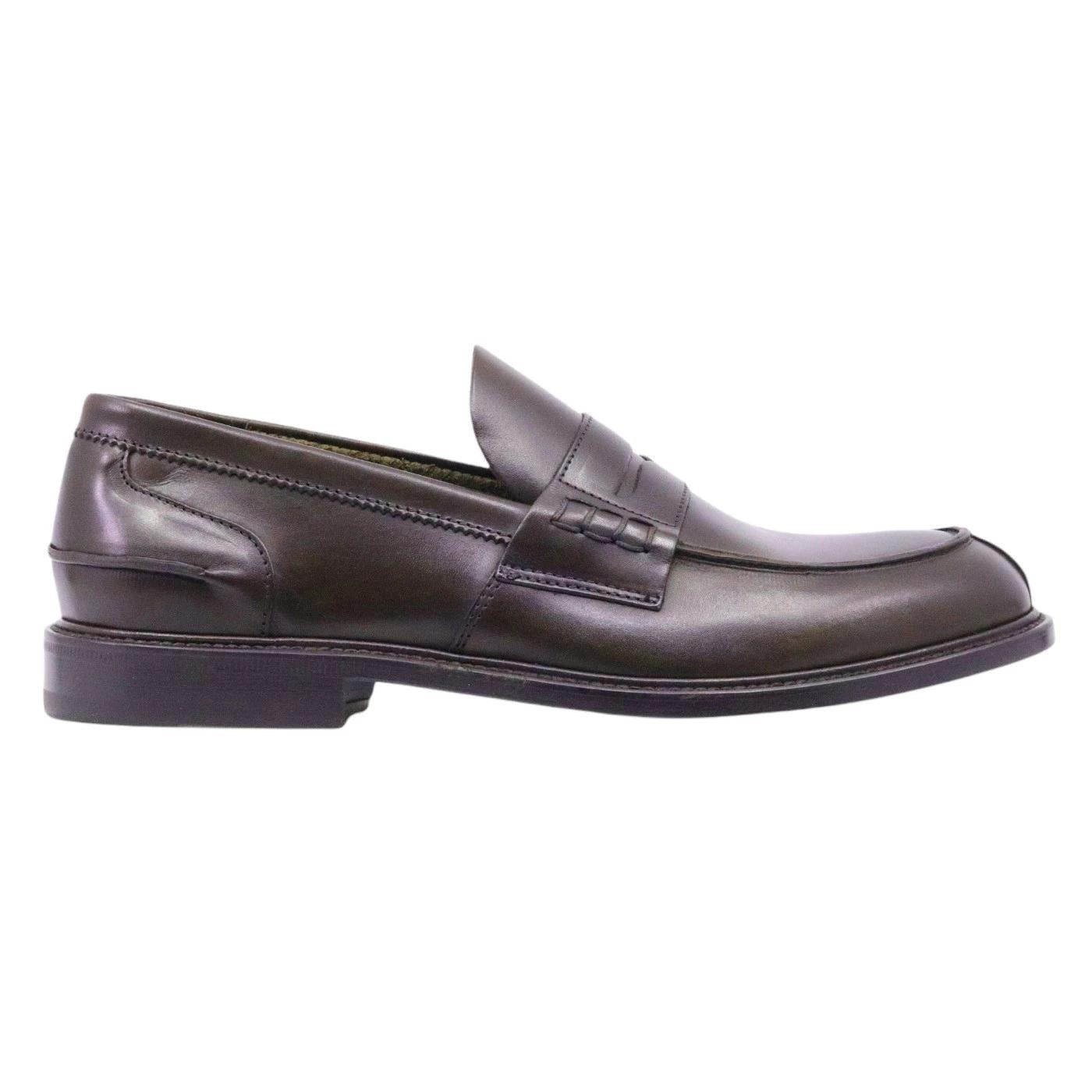 Mocassino Douglas 784 da uomo in comoda pelle di colore marrone 