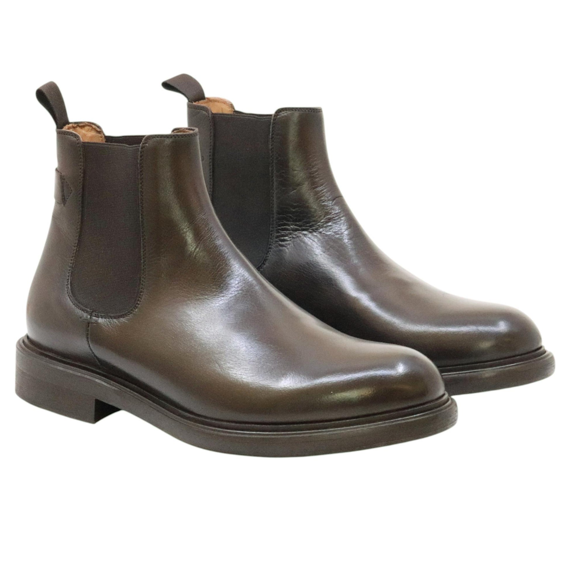 Crispiniano 405 chelsea boot uomo pelle marrone 