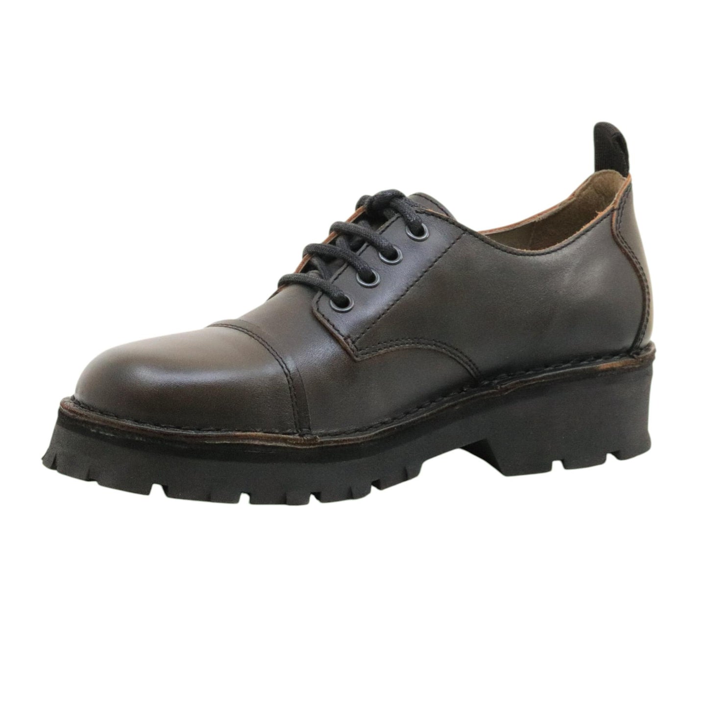 Fly London KLOU134 scarpa stringata uomo in pelle nera 