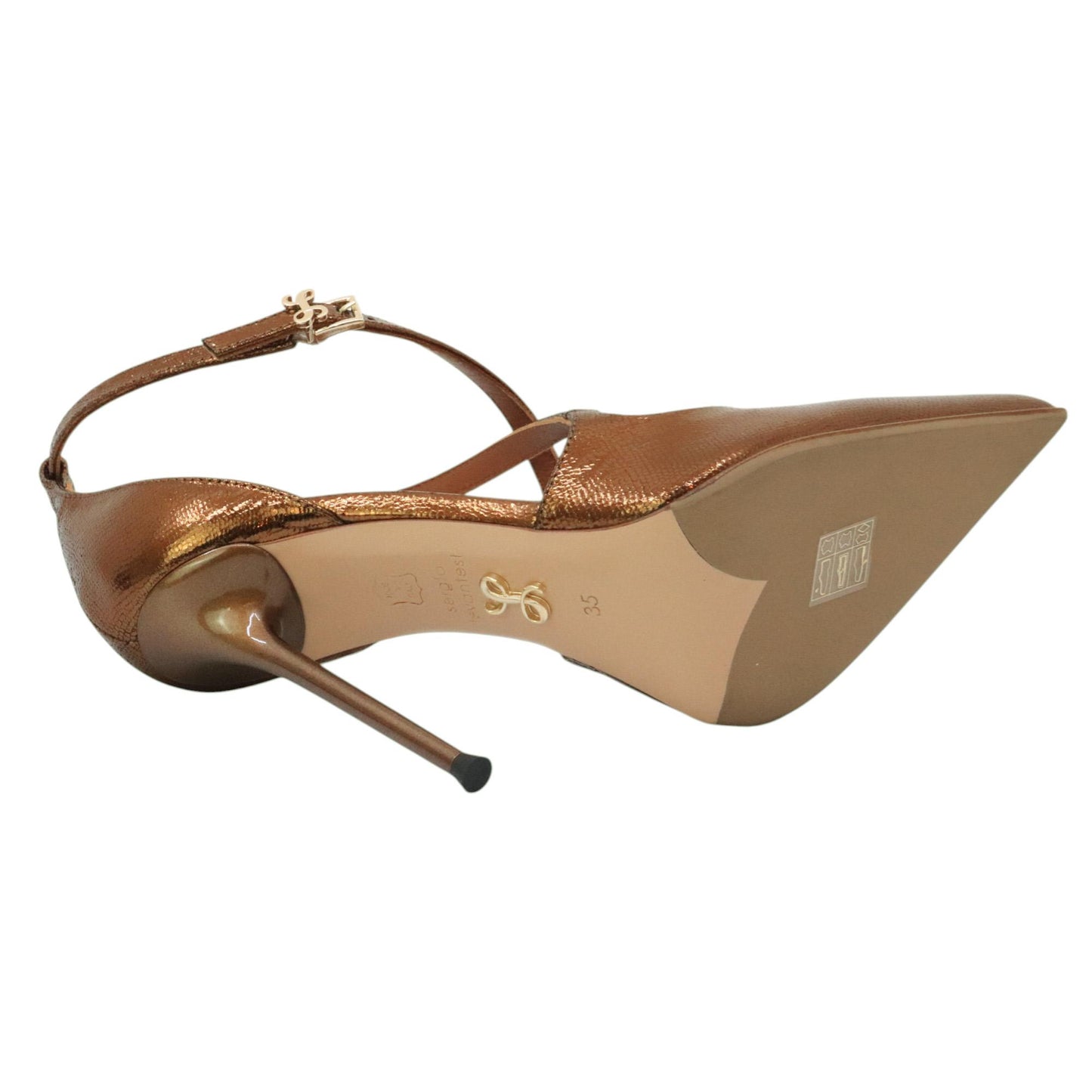 Sergio Levantesi Liza56 décolleté donna in pelle bronzo 