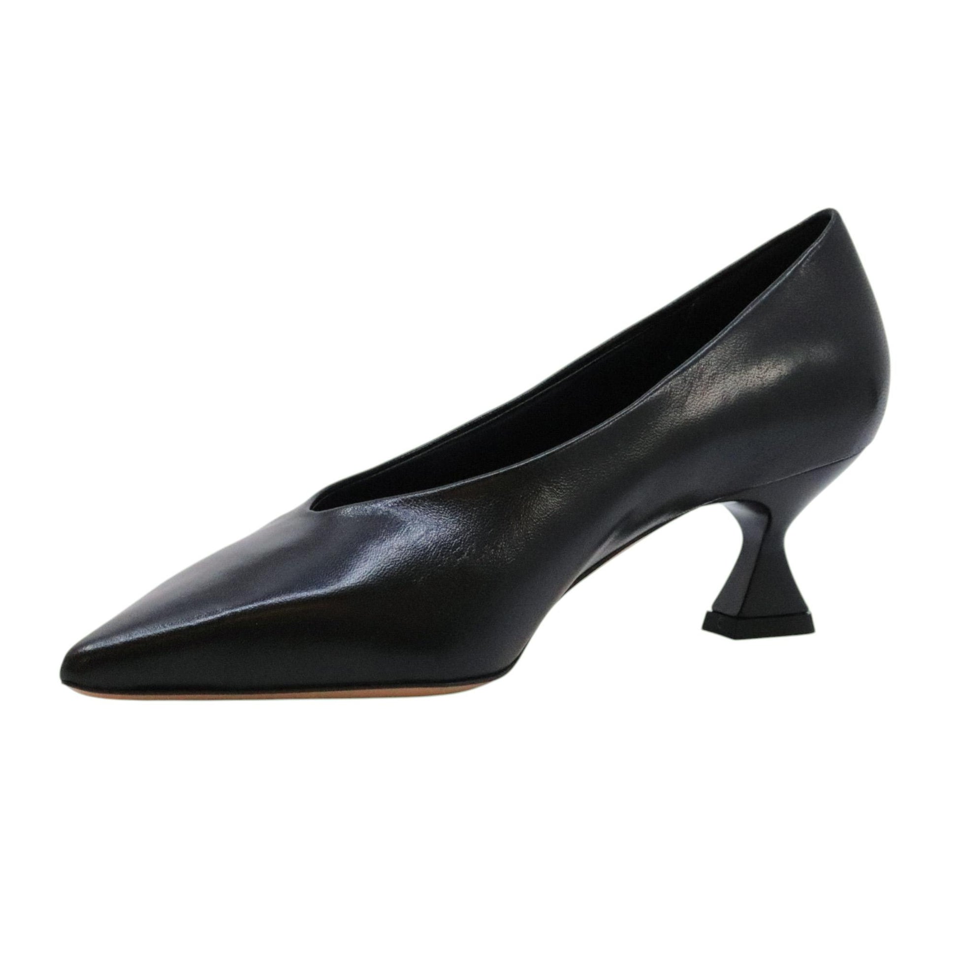 The Seller SS108 décolleté donna in pelle nera 