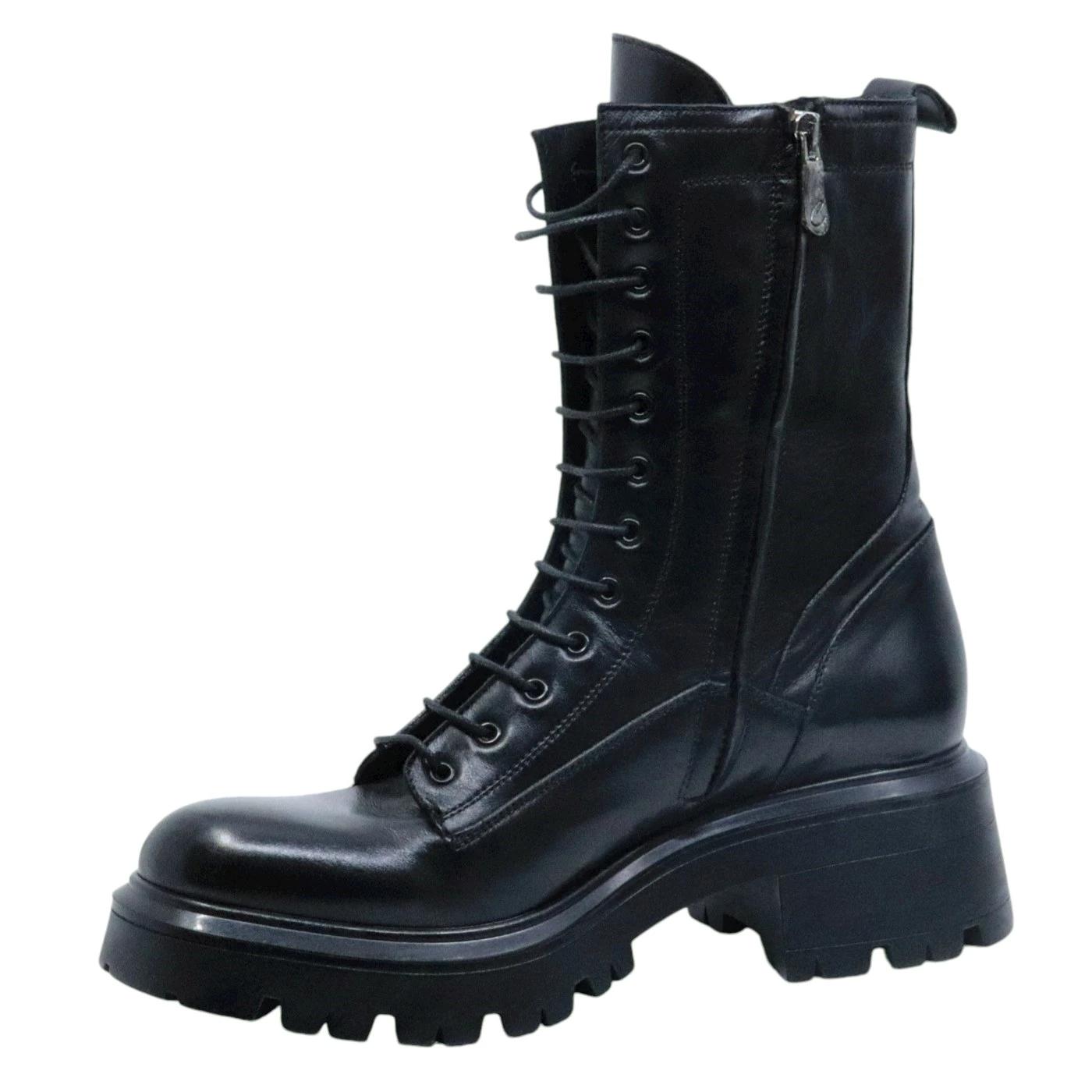 Anfibio donna Crispiniano 112 in pelle nera 