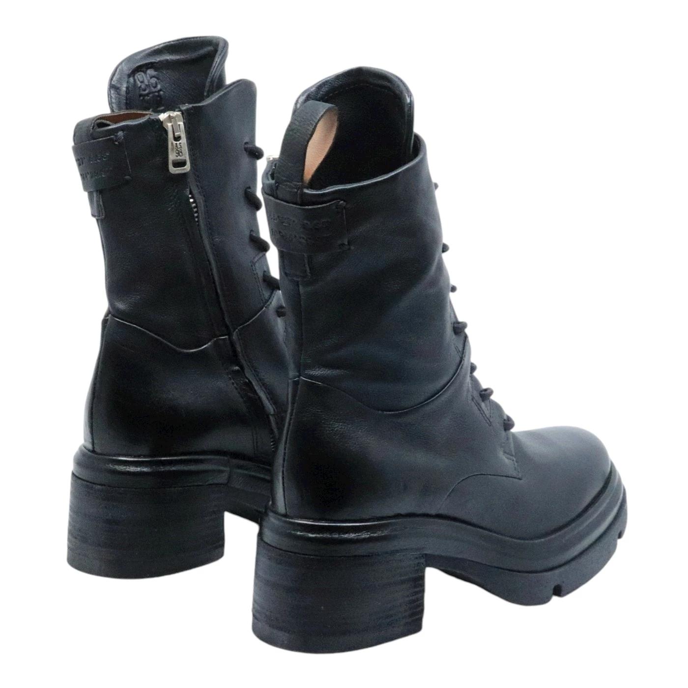 Anfibio donna AS98 A89214 in pelle nera 