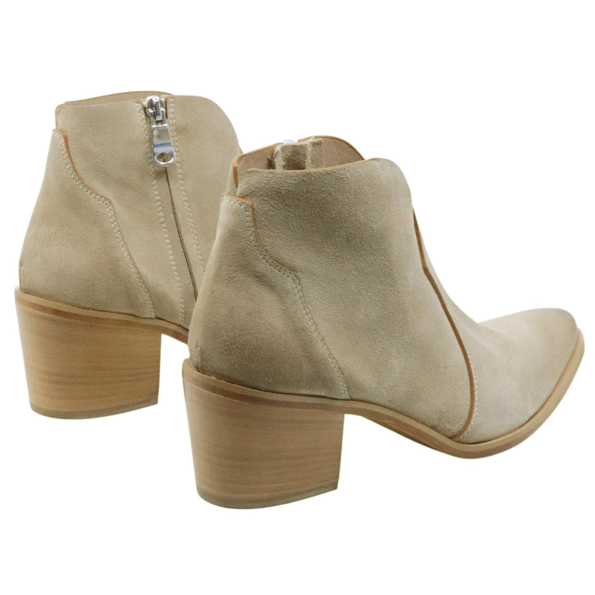 Stivaltto texano donna Curiositè 2722 in camoscio taupe 