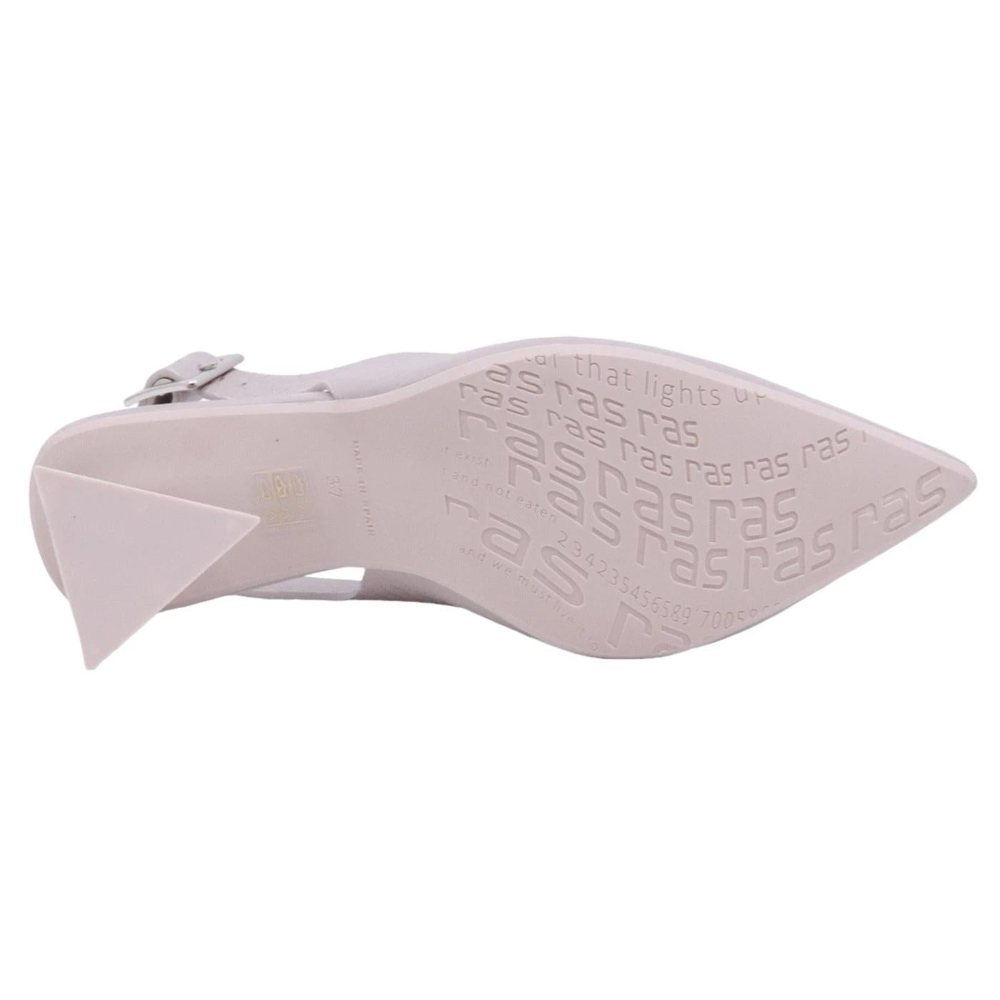 Ras 7636 slingback donna in pelle nude 