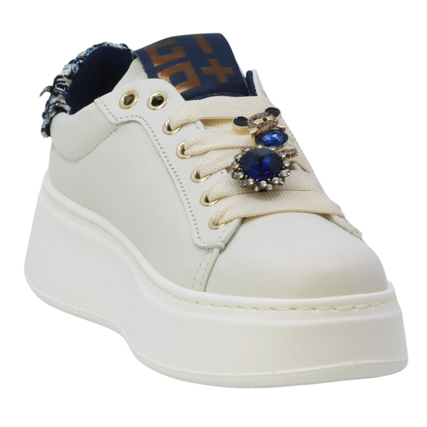 Combi sneakers donna in pelle panna PIA424APANNA CHIC GIO+