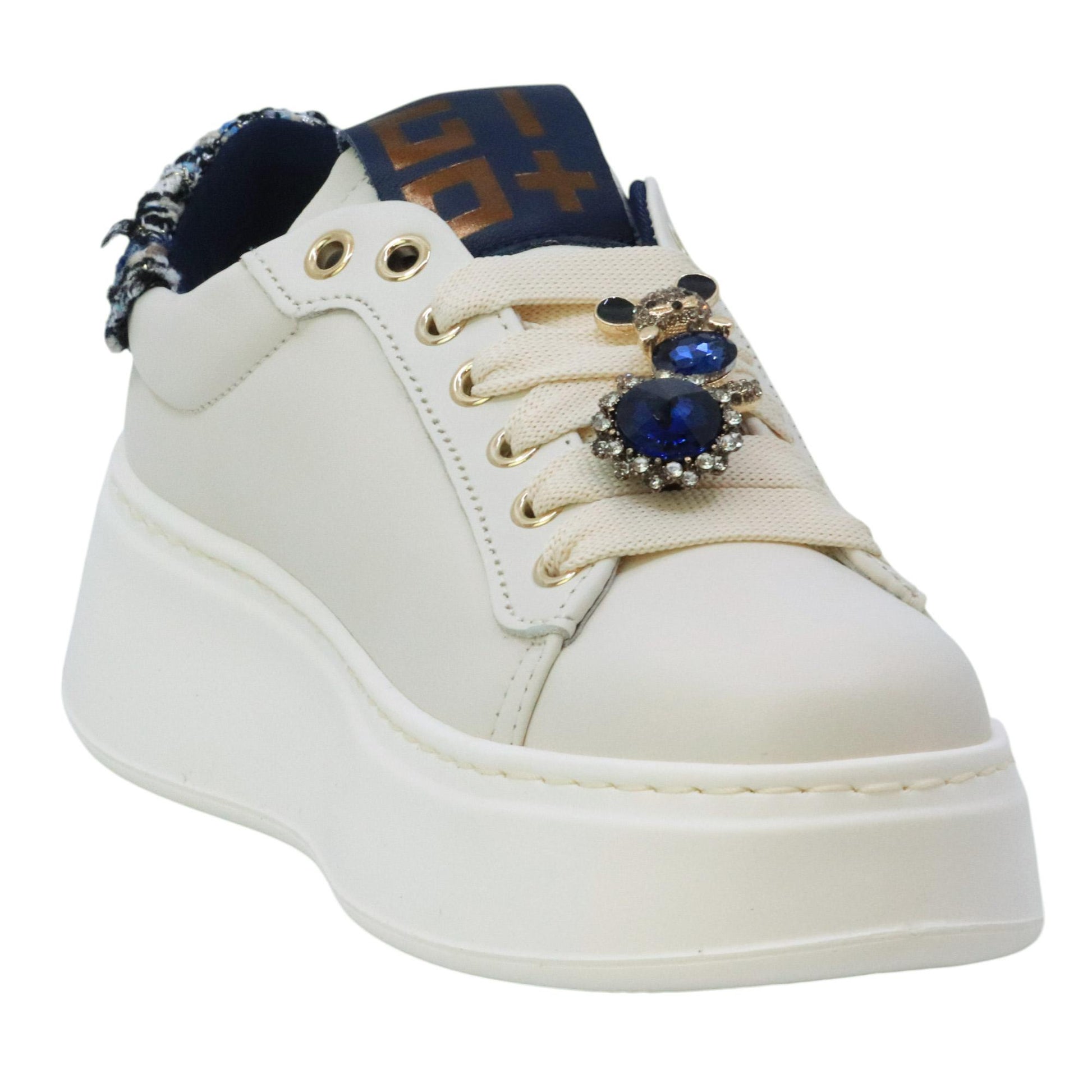 Combi sneakers donna in pelle panna PIA424APANNA CHIC GIO+