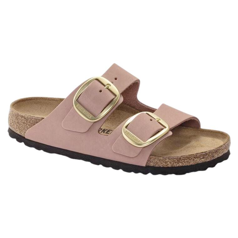 Birkenstock Arizona Big Buckle doppia fibbia nubuk rosa antico 