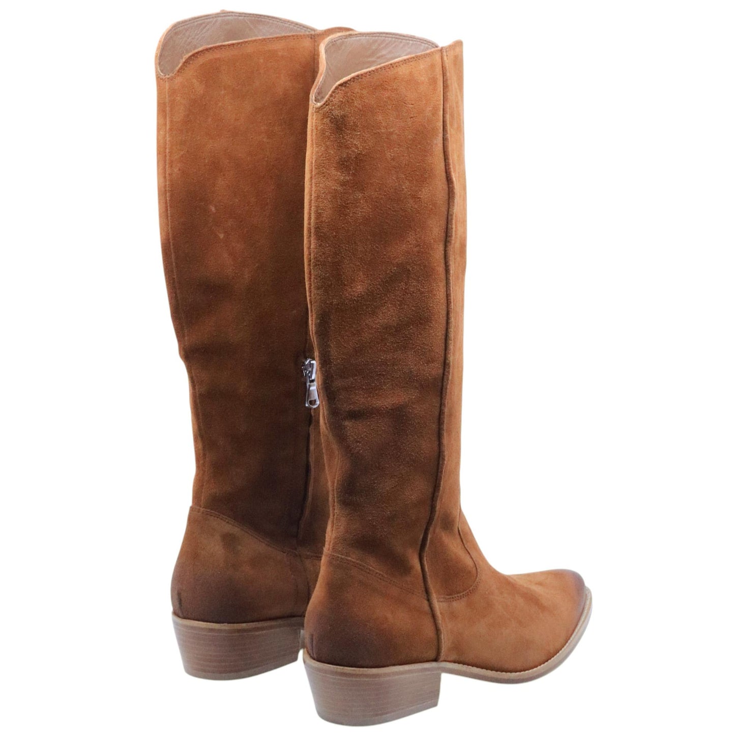 Stivale texano donna Curiositè 2713 in camoscio marrone bruciato 