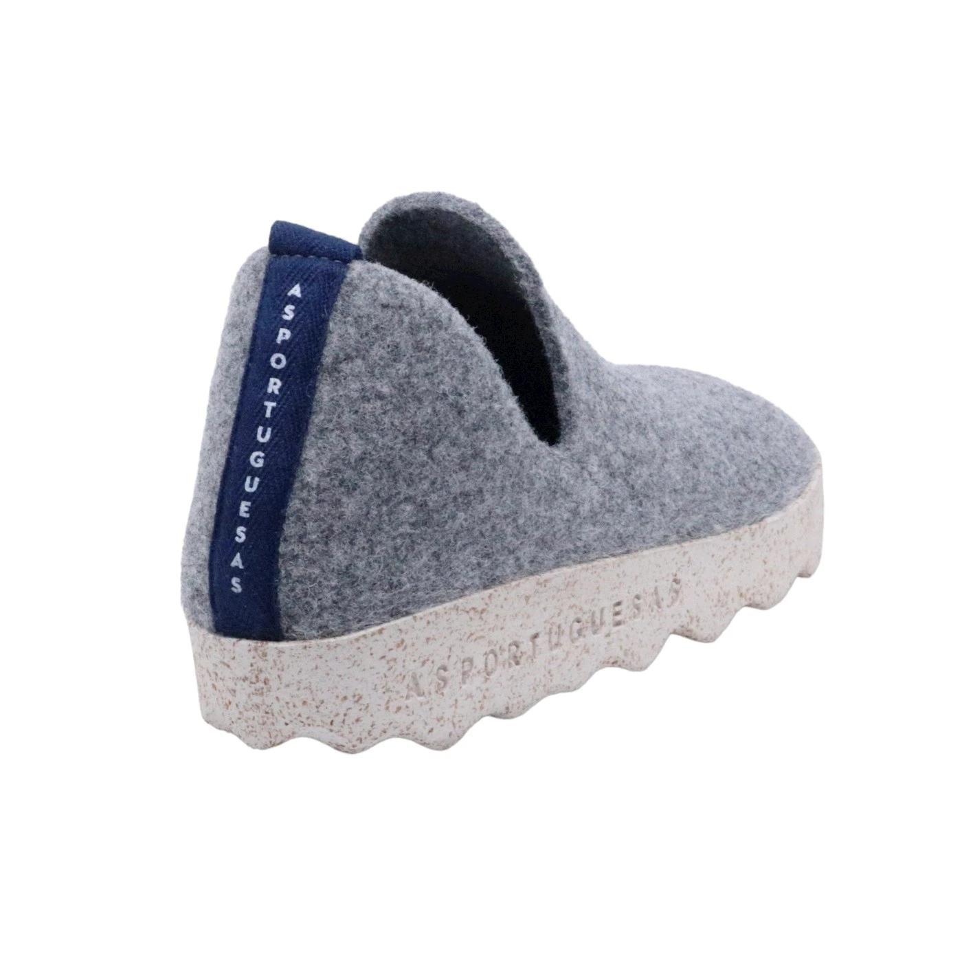 Scarpa donna Asportuguesas City in lana naturale grigia 