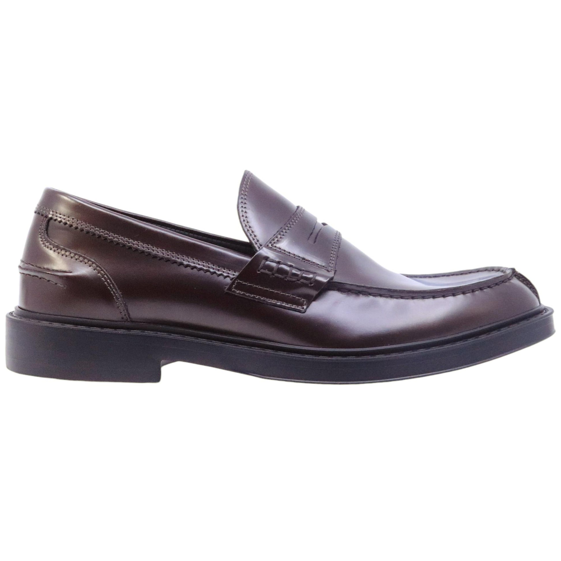 Mocassino uomo Antica Cuoieria 22937 in pelle bordeaux 