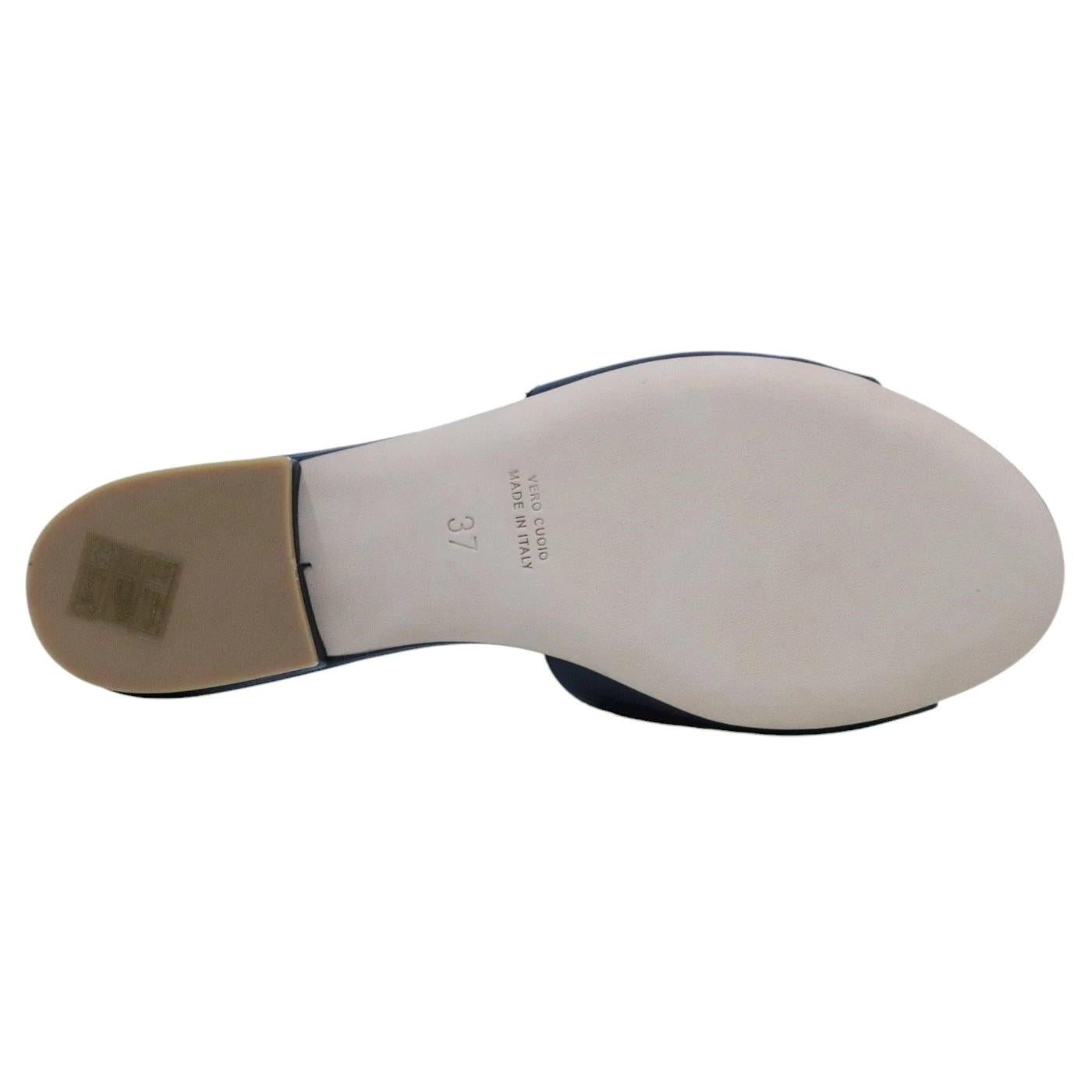 Sandalo donna Via Roma 15 4154 in pelle nera 