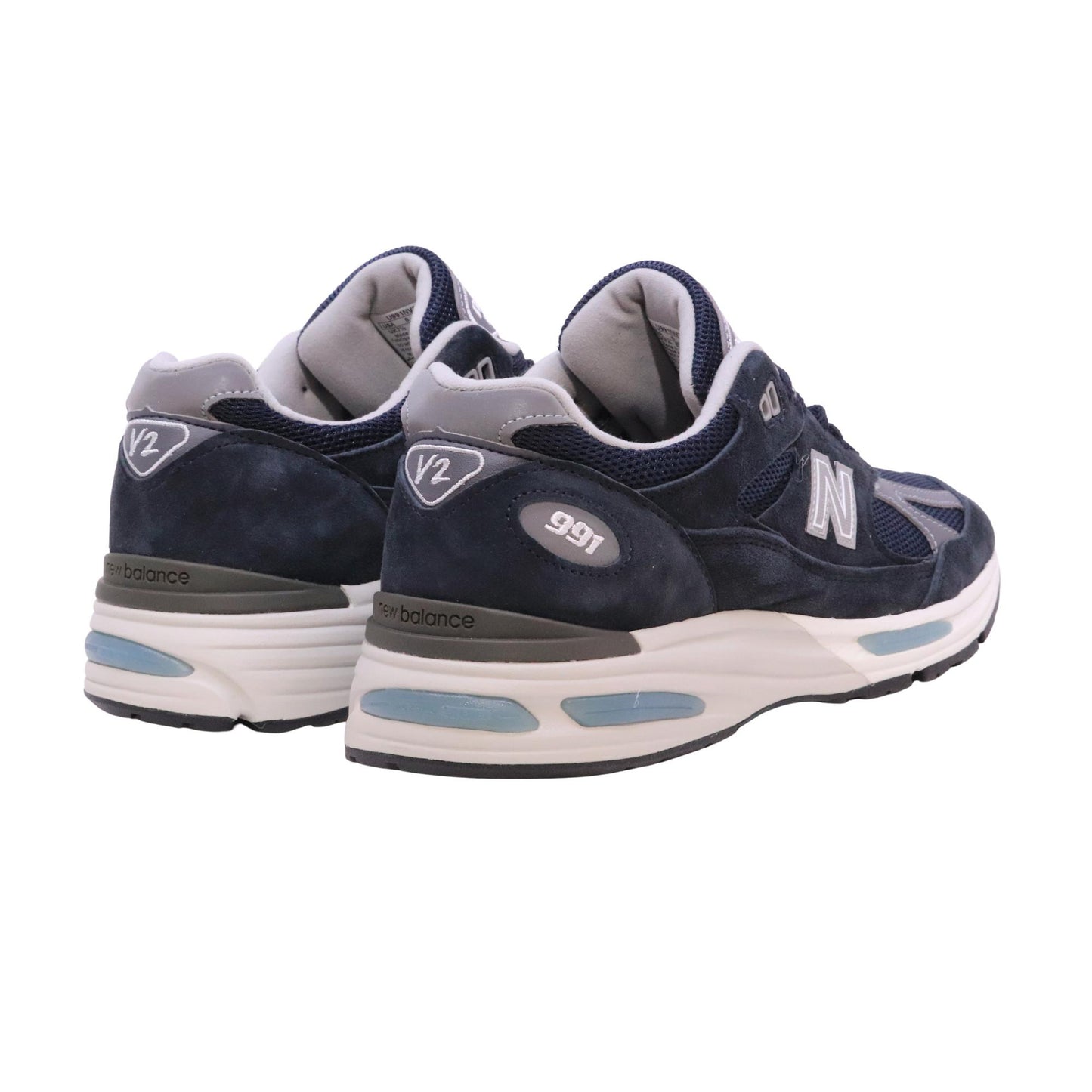 New Balance 991v2 sneaker uomo Blue Grey in camoscio e mesh Made in UK 