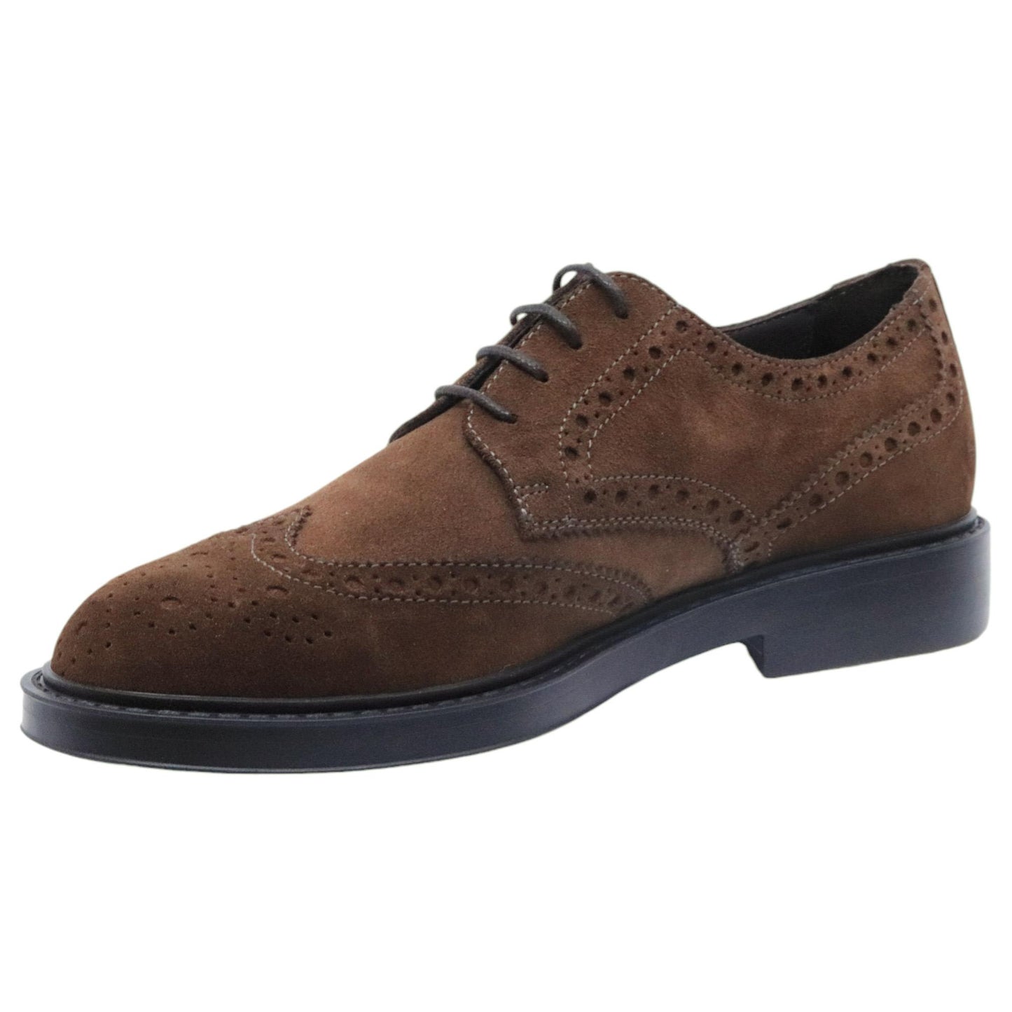 Scarpa Derby Antica Cuoieria modello 22940 in camoscio marrone 