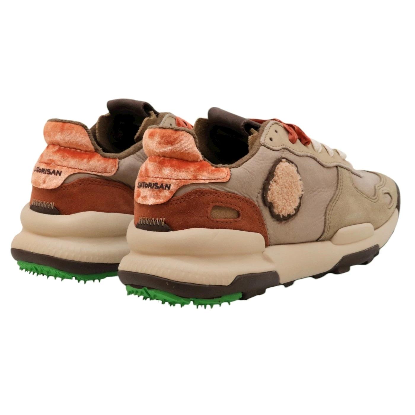 Satorisan Chacrona Premium sneaker donna in pelle stone 