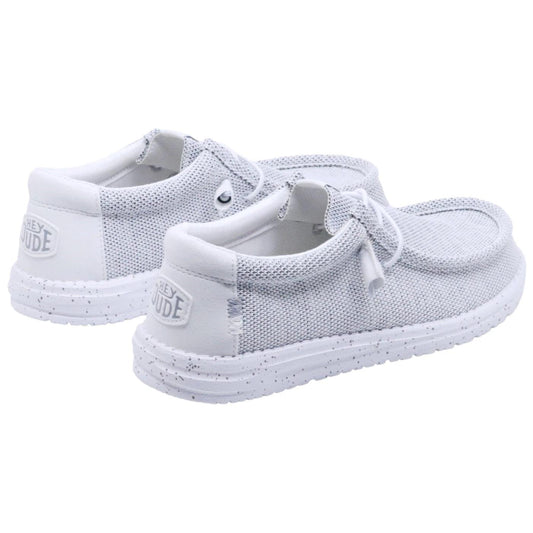 Hey Dude Wally Sox sneaker uomo in bianco grigio 