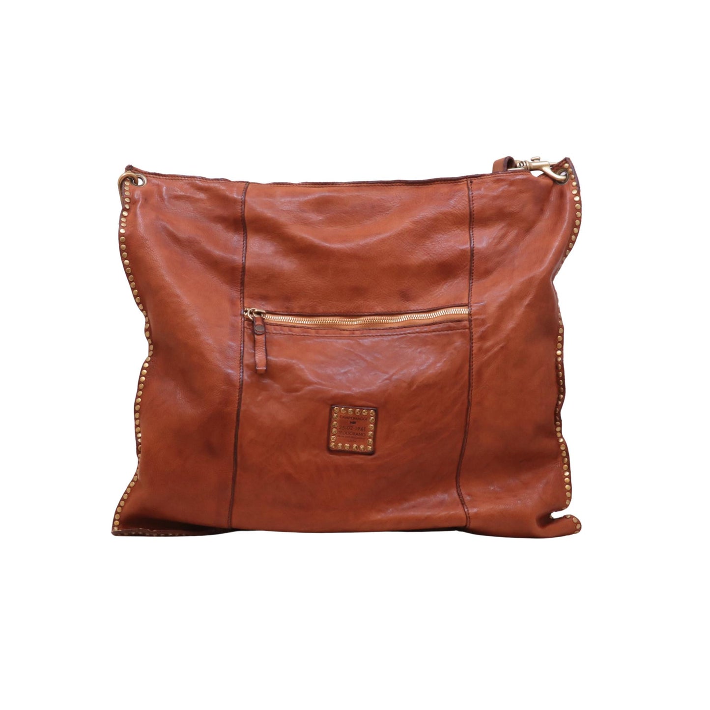 Campomaggi Elsa C043670ND borsa monospalla in pelle cognac 