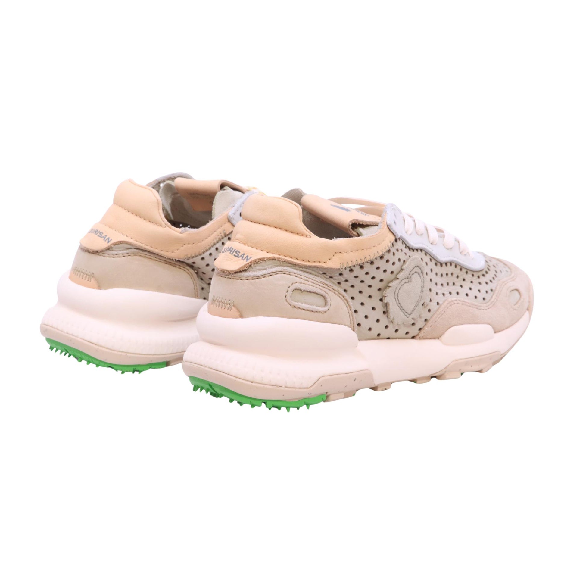 Satorisan Chacrona Laser Premium Urbanite Green sneaker donna in pelle laserata 
