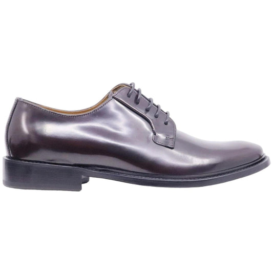 Scarpa Derby da uomo di Seboy's in pelle bordeaux spazzolata 
