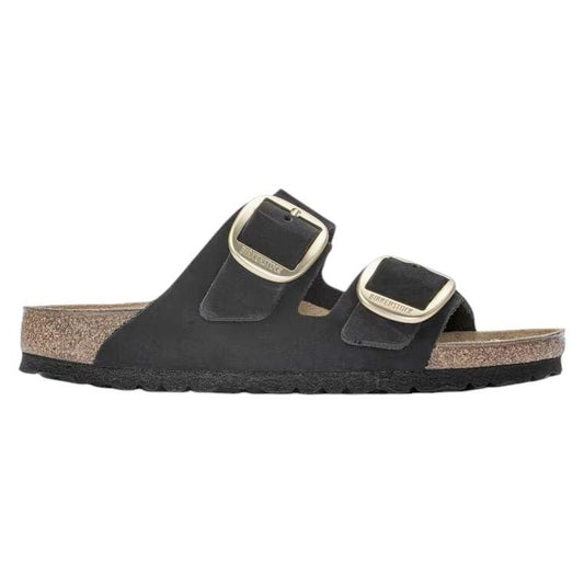 Birkenstock Arizona Big Buckle doppia fibbia nubuk nero 