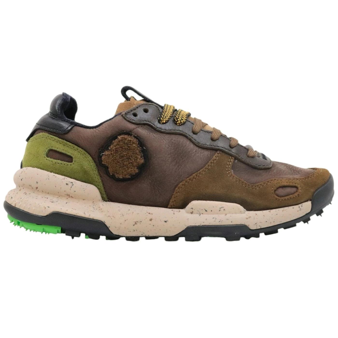 Satorisan Chacrona Premium sneaker uomo in pelle marrone 