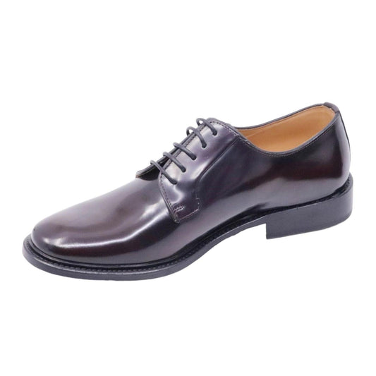 Scarpa Derby da uomo di Seboy's in pelle bordeaux spazzolata 